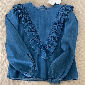 Denim top Zara